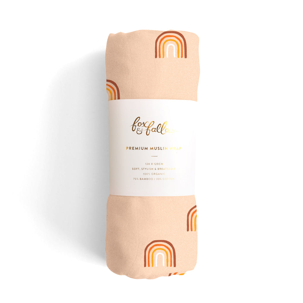 Fox & Fallow | Rainbows Organic Muslin Wrap