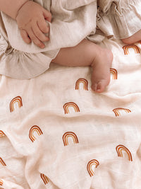 Fox & Fallow | Rainbows Organic Muslin Wrap