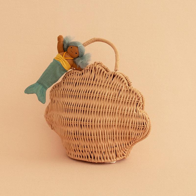 Olli Ella || Rattan Shell Purse