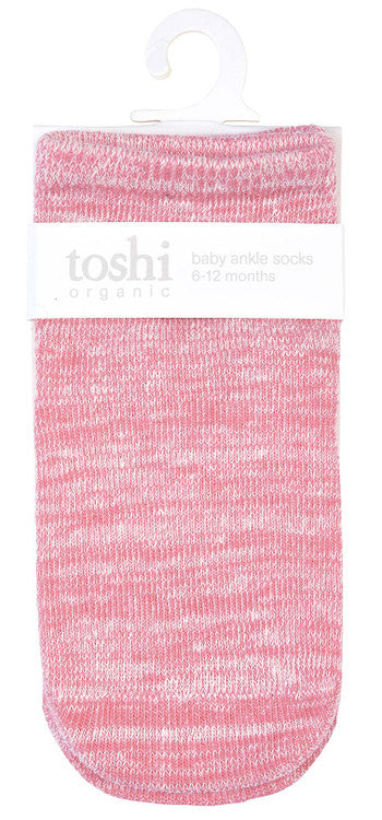 Toshi | Organic Ankle Socks Marle Blossom