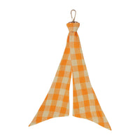 Sage x Clare | Leyland Bandana Key Ring - Persimmon Check