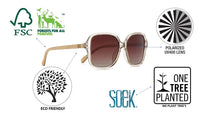 Soek | Milla Khaki Polarised Sunglasses