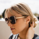 Soek | Scarlett Champagne Polarised Sunglasses