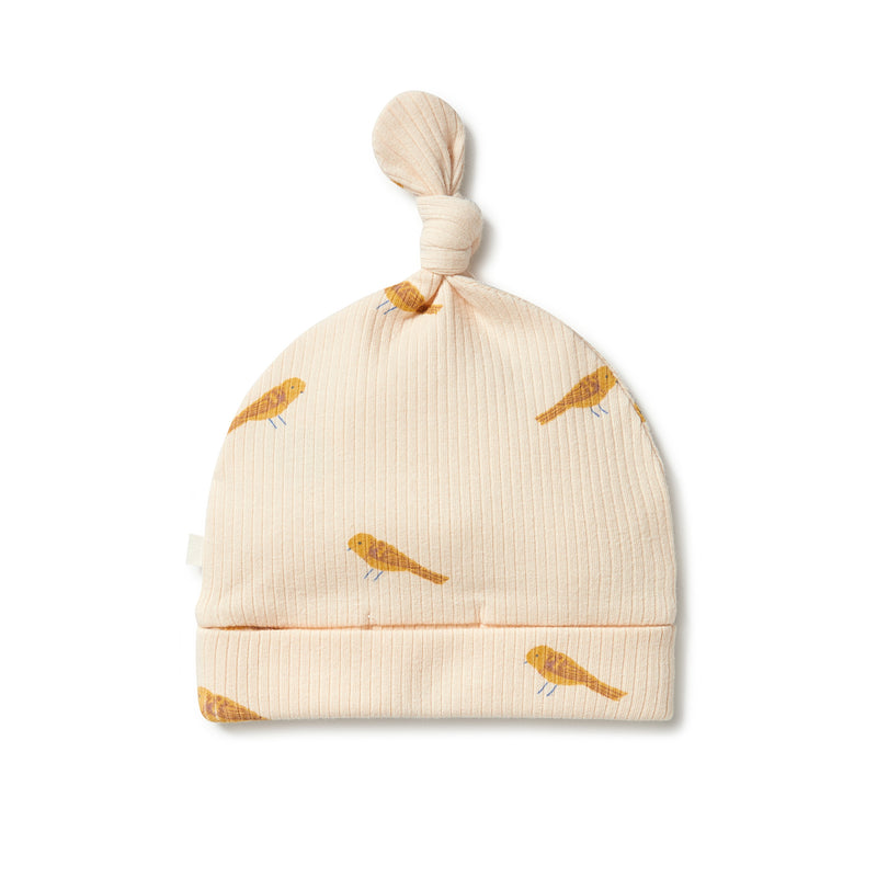 Wilson + Frenchy | Organic Rib Knot Hat - Tweet Tweet