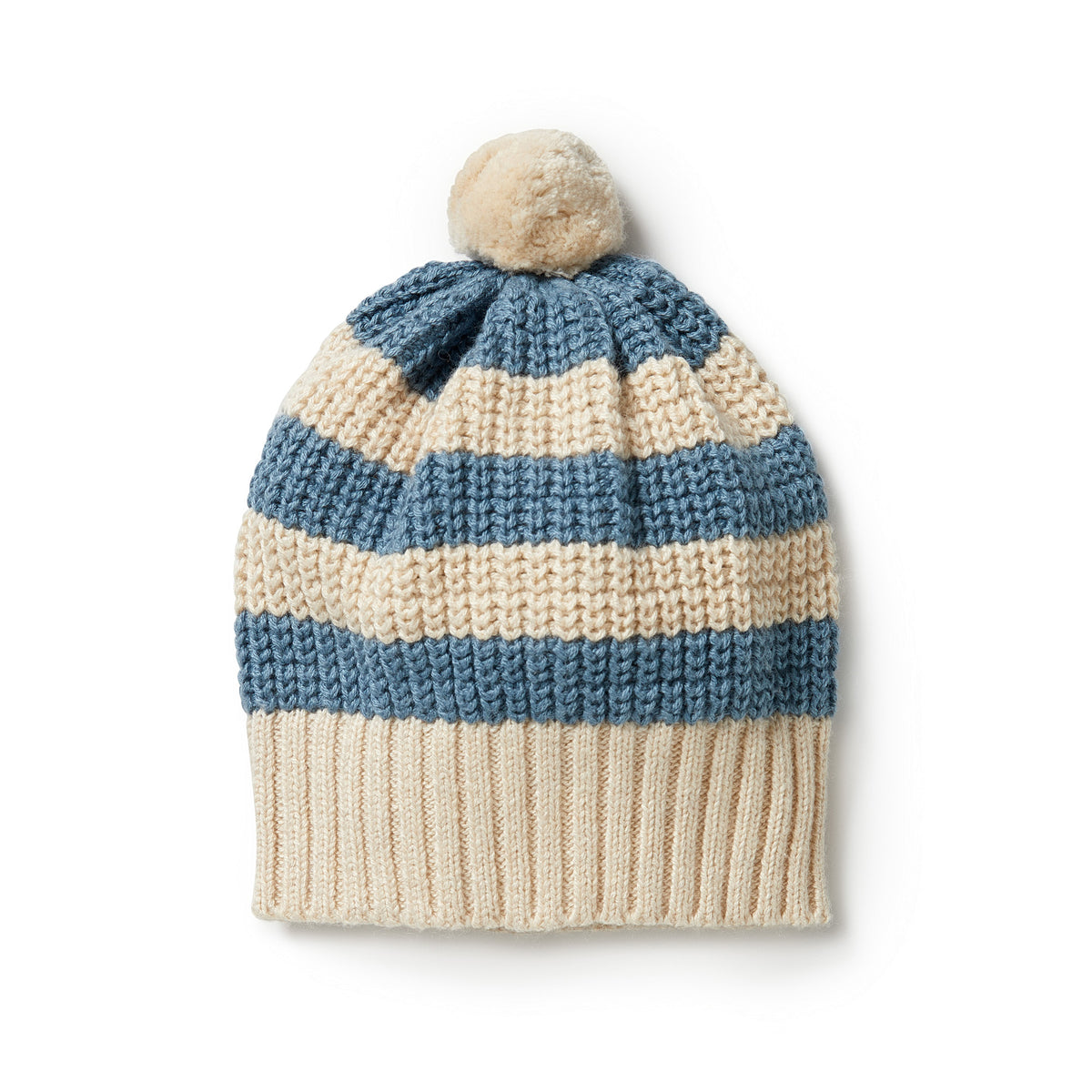 Wilson + Frenchy | Knitted Stripe Hat - Bluestone (M)