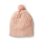 Wilson + Frenchy | Knitted Cable Hat - Rose (Large)