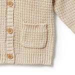 Wilson + Frenchy | Knitted Button Cardigan - Oatmeal Melange