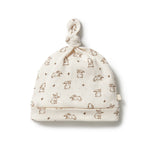 Wilson + Frenchy | Organic Pointelle Knot Hat - Bunny Love