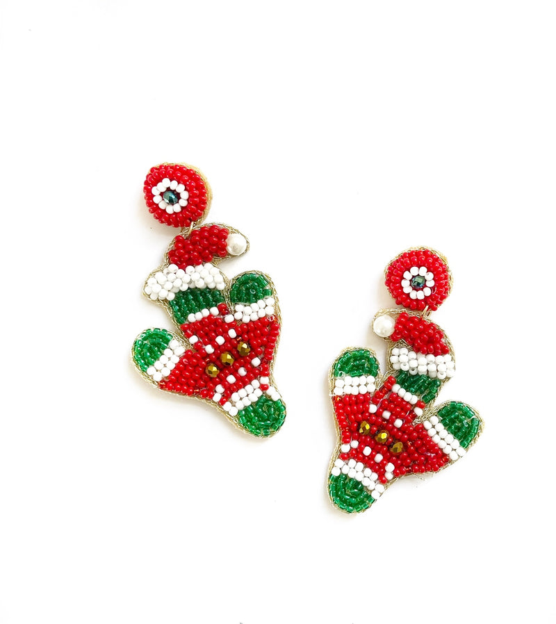 Zoda | Christmas Cacti Earrings