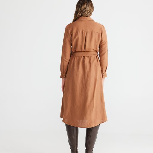 Shanty | Congo Shirt Dress - Terracotta