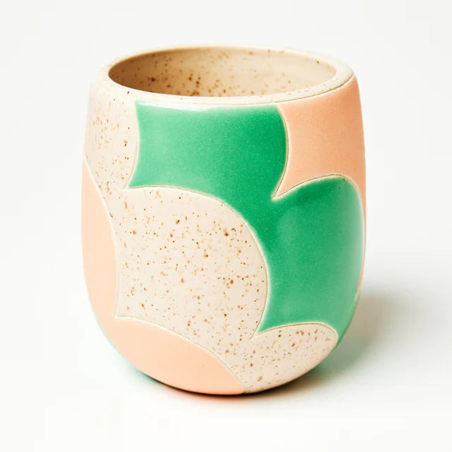 Jones & Co | Sunday Pot Pink Green Petal