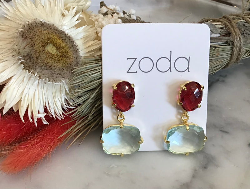 Zoda | Sass Earrings (Dark Pink or Light Pink)