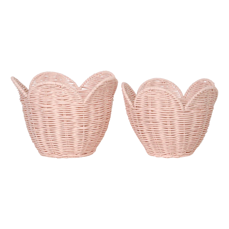 Olli Ella || Rattan Lily basket Set